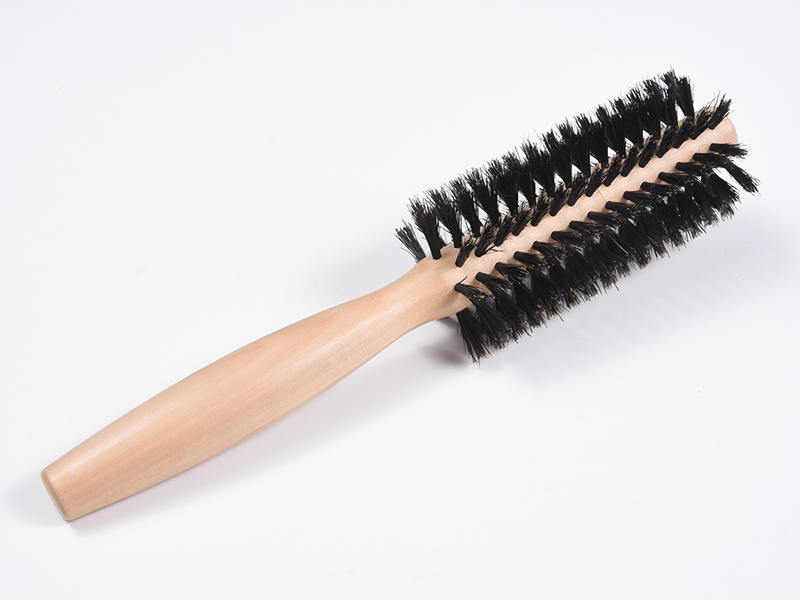 丸型木製竹スタイリングヘアブラシ