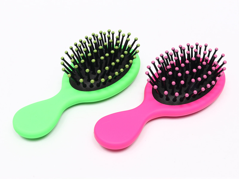 ミニベビーウィッグ小さな木製カーブパドルヘアブラシ