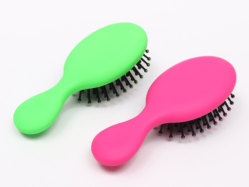 ミニベビーウィッグ小さな木製カーブパドルヘアブラシ