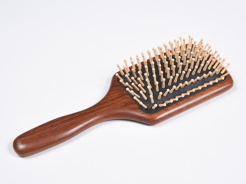 環境に優しい竹パドルクッションヘアブラシ