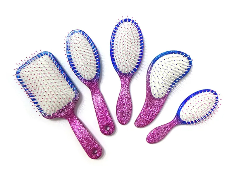 パドルプラスチックブロードライシャンプーカーブウェーブヘアブラシ