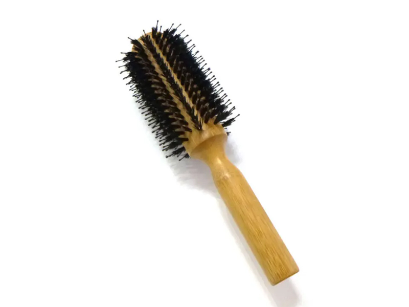 竹丸猪毛木製ヘアブラシ