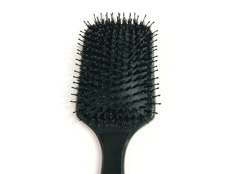 猪毛マッサージ木製パドルもつれ解消竹ヘアブラシ