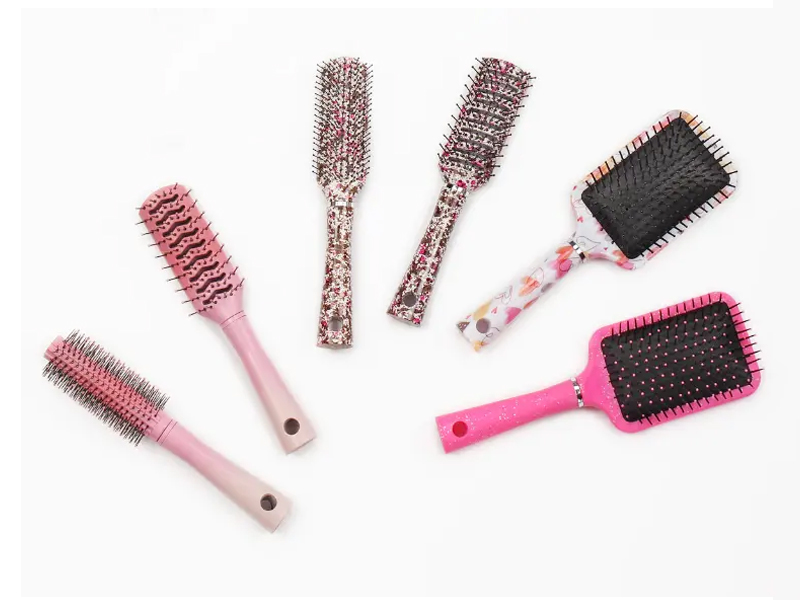 ファンシープラスチックヘアブラシ各種セット