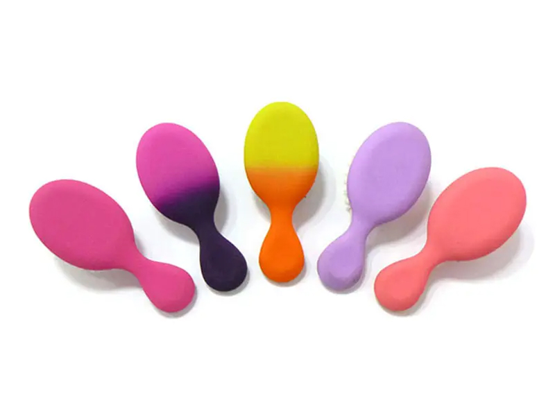 Brosse a Cheveux アフロもつれヘアブラシ メンズ ラバー コーティング付き