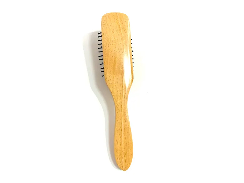 メンズ木製もつれ解消クッションヘアブラシ