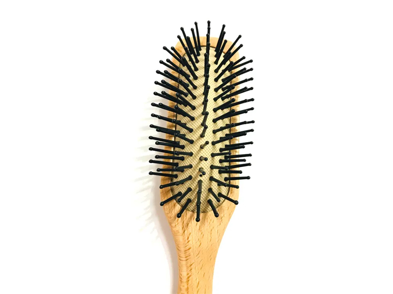 メンズ木製もつれ解消クッションヘアブラシ