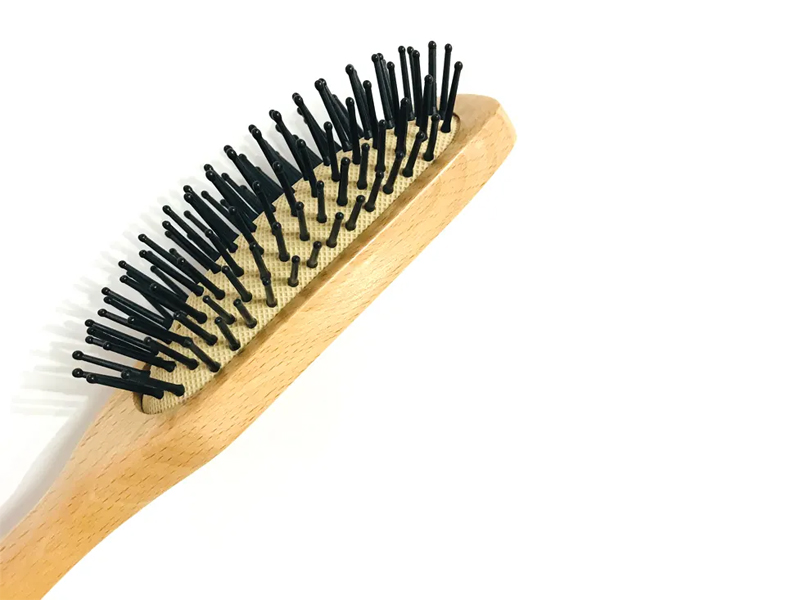 メンズ木製もつれ解消クッションヘアブラシ