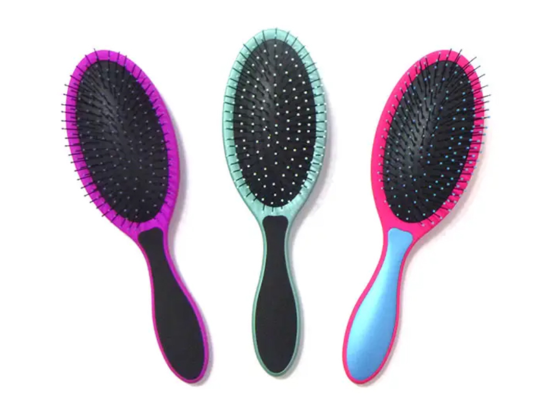 もつれ解消ブラシ ラバーコーティング ヘアブラシ