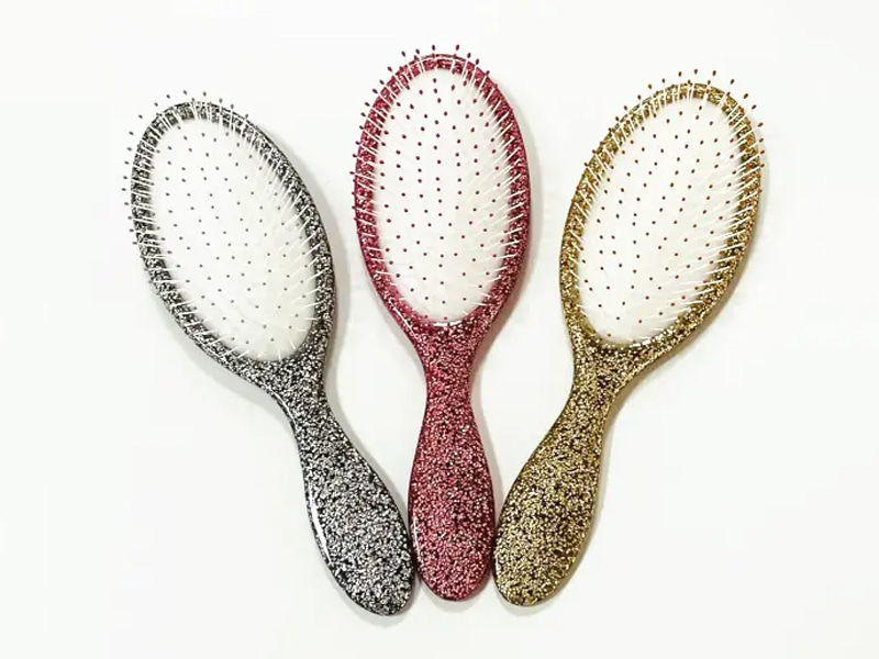 グリッターもつれ解消クッションヘアブラシ