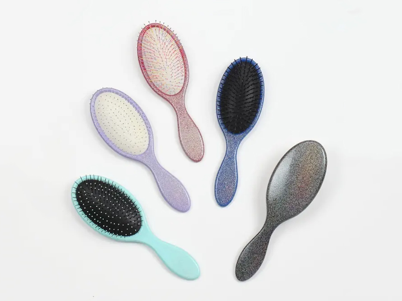 毛プラスチックもつれ解消クッションヘアブラシ