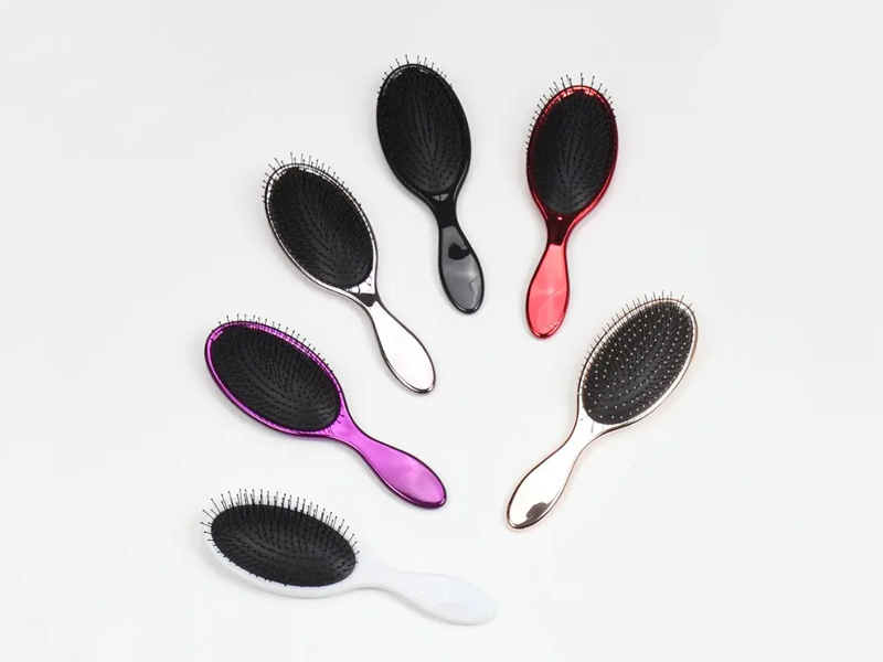 毛プラスチックもつれ解消クッションヘアブラシ