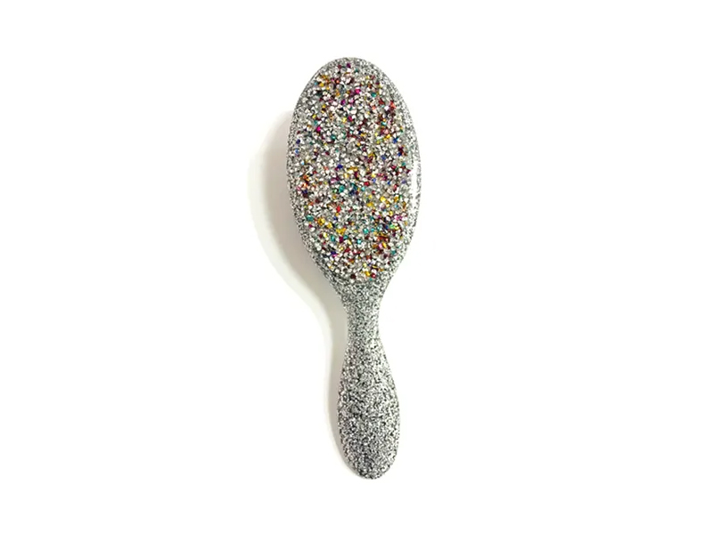 ジュエリーブリンブリンオーバルプラスチックヘアブラシハンドル付き