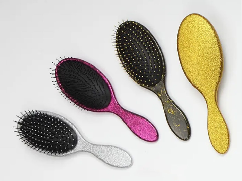 毛プラスチックもつれ解消クッションヘアブラシ
