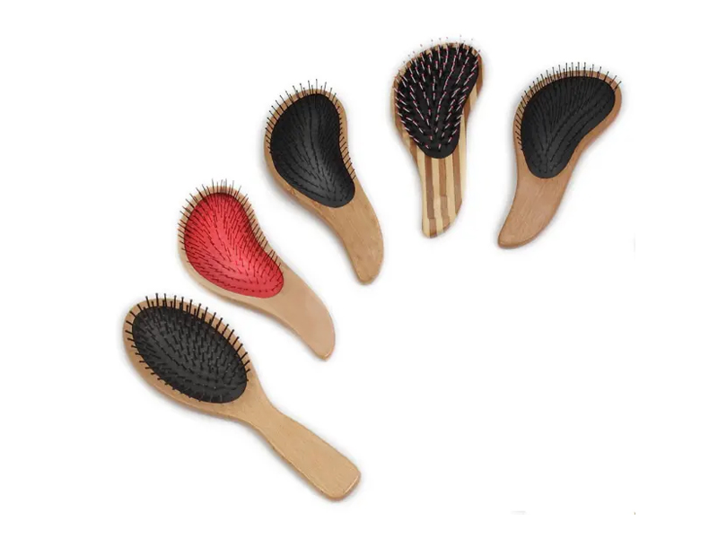 木製クッションピン ヘアブラシ
