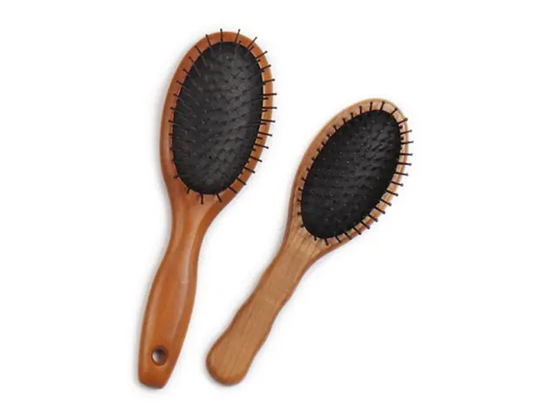 木製クッションピン ヘアブラシ