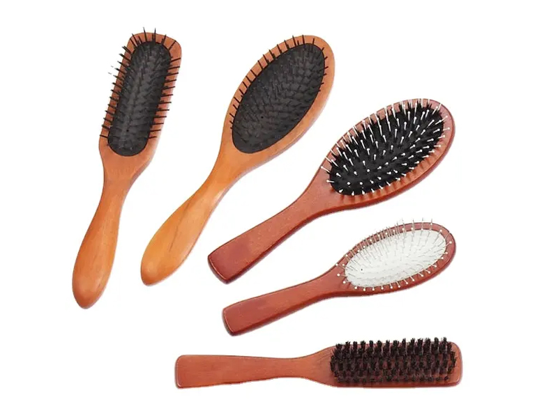 木製クッションピン ヘアブラシ