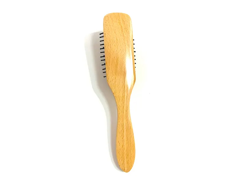 天然木製クッションヘアブラシ