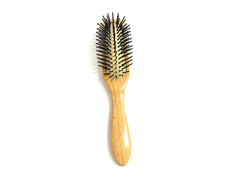 天然木製クッションヘアブラシ