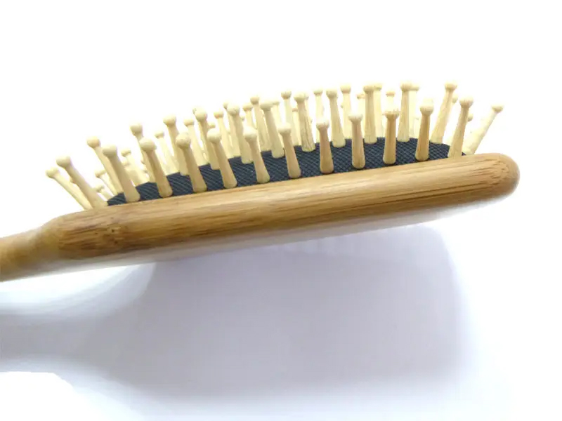 竹パドルクッションヘアブラシ